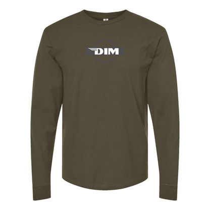 Men's DIM Motor Logo Cotton Long Sleeve T-Shirt