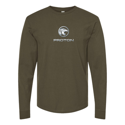 Men's Proton Logo Cotton Long Sleeve T-Shirt