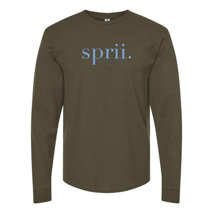 Men's Sprii Logo Cotton Long Sleeve T-Shirt