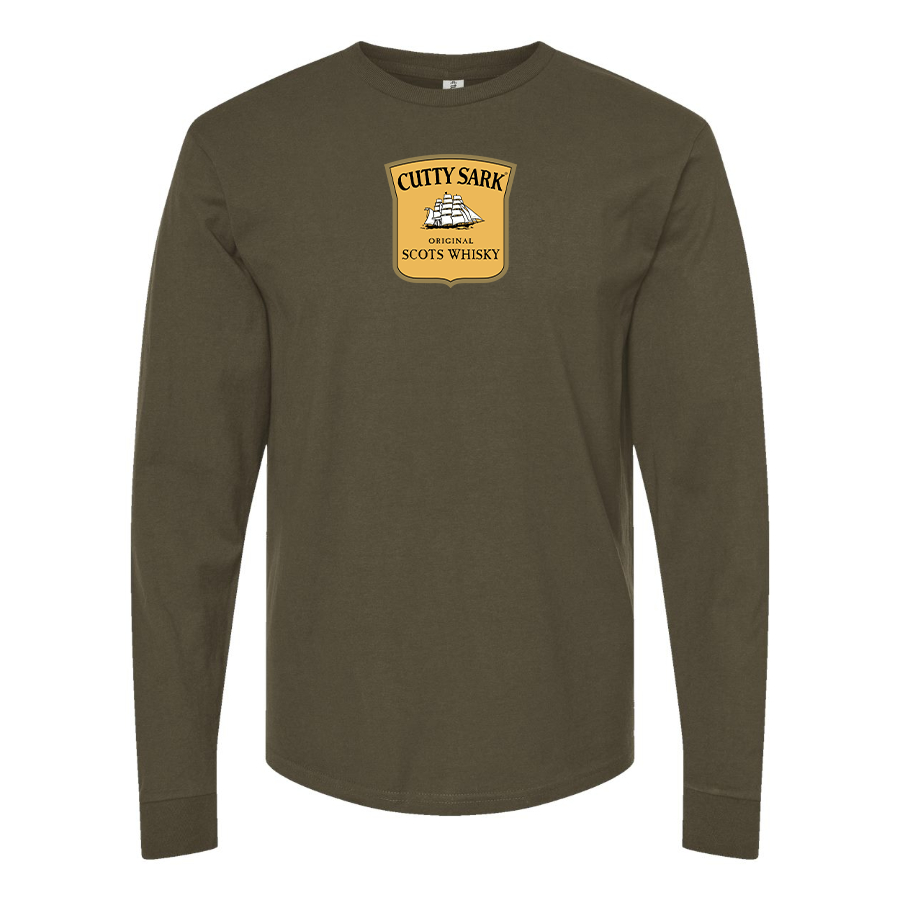 Men's Cutty Sark Logo Cotton Long Sleeve T-Shirt