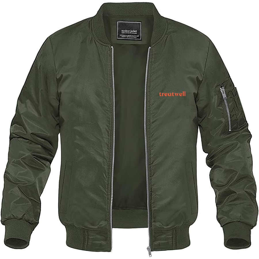Men's  Treatwell  Lightweight Bomber Jacket Windbreaker Softshell Varsity Jacket Coat