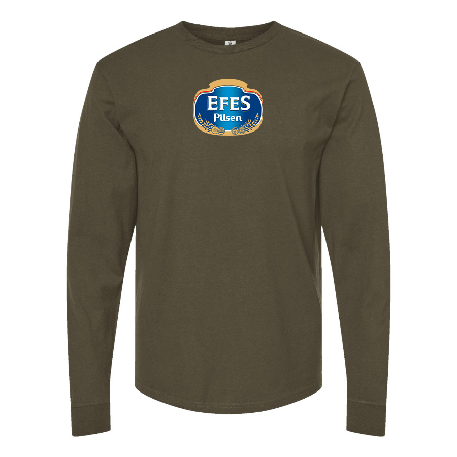 Men's Efes Logo Cotton Long Sleeve T-Shirt
