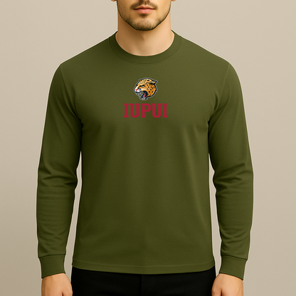 Men's IUPUI Jaguars Logo Long Sleeve T-Shirt