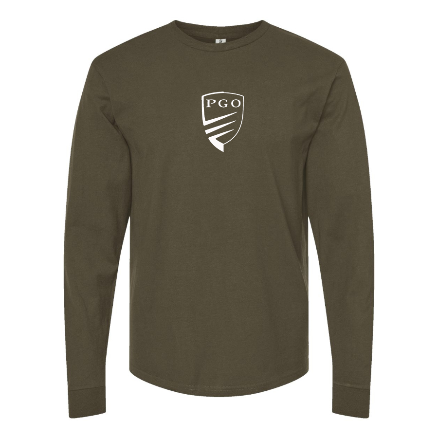 Men's PGO Logo Cotton Long Sleeve T-Shirt