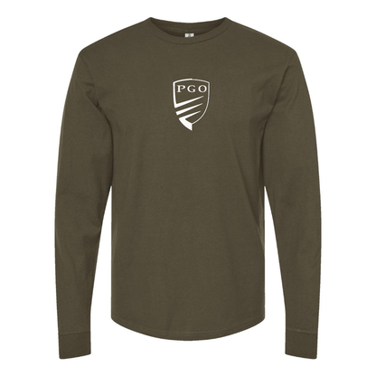 Men's PGO Logo Cotton Long Sleeve T-Shirt