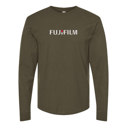 Men's Fujifilm Logo Cotton Long Sleeve T-Shirt