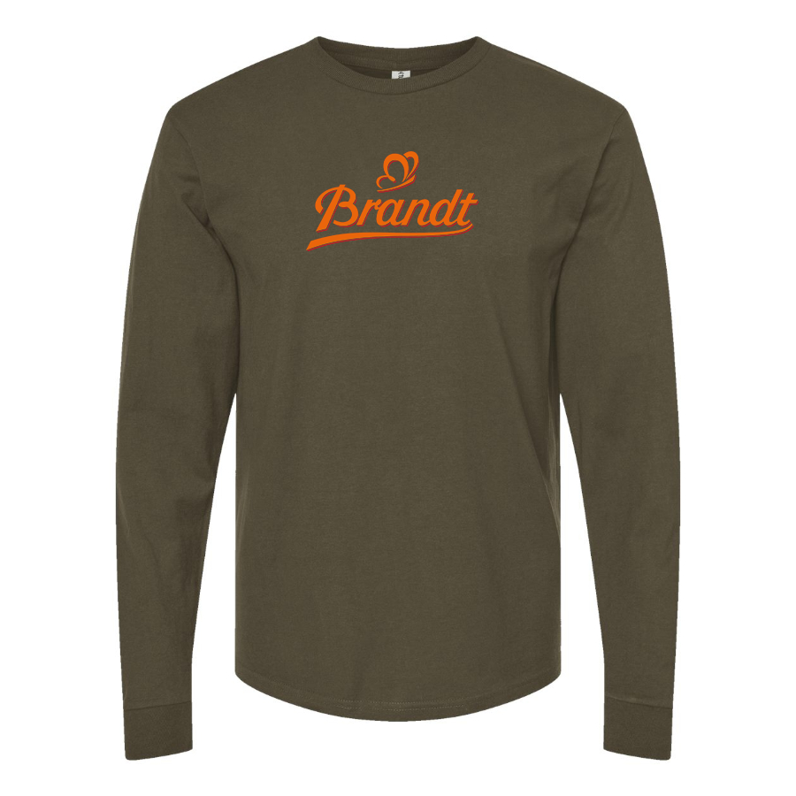 Men's Brandt Zwieback  Logo Cotton Long Sleeve T-Shirt