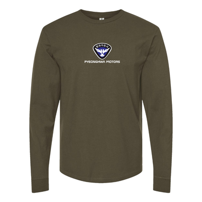 Men's Pyeonghwa Motors Logo Cotton Long Sleeve T-Shirt