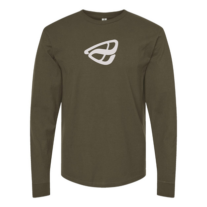 Men's Anfini Logo Cotton Long Sleeve T-Shirt