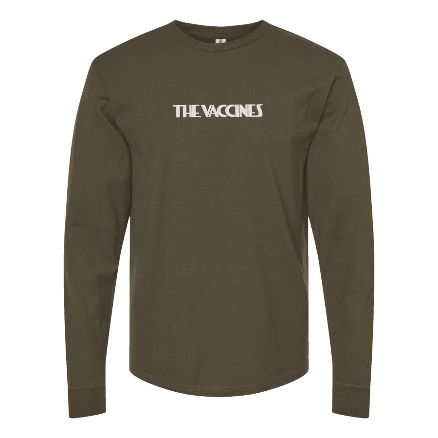Men's The Vaccines Logo Cotton Long Sleeve T-Shirt