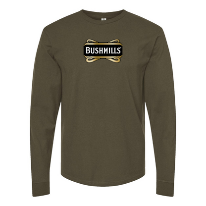 Men's Bushmills Logo Cotton Long Sleeve T-Shirt