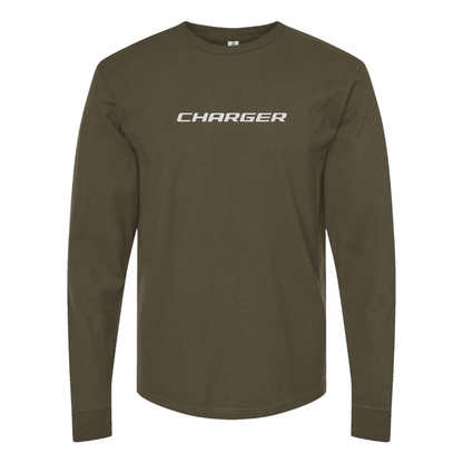 Men's Dodge Charger Logo Cotton Long Sleeve T-Shirt