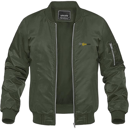 Men's DHgate Logo Lightweight Bomber Jacket Windbreaker Softshell Varsity Jacket Coat