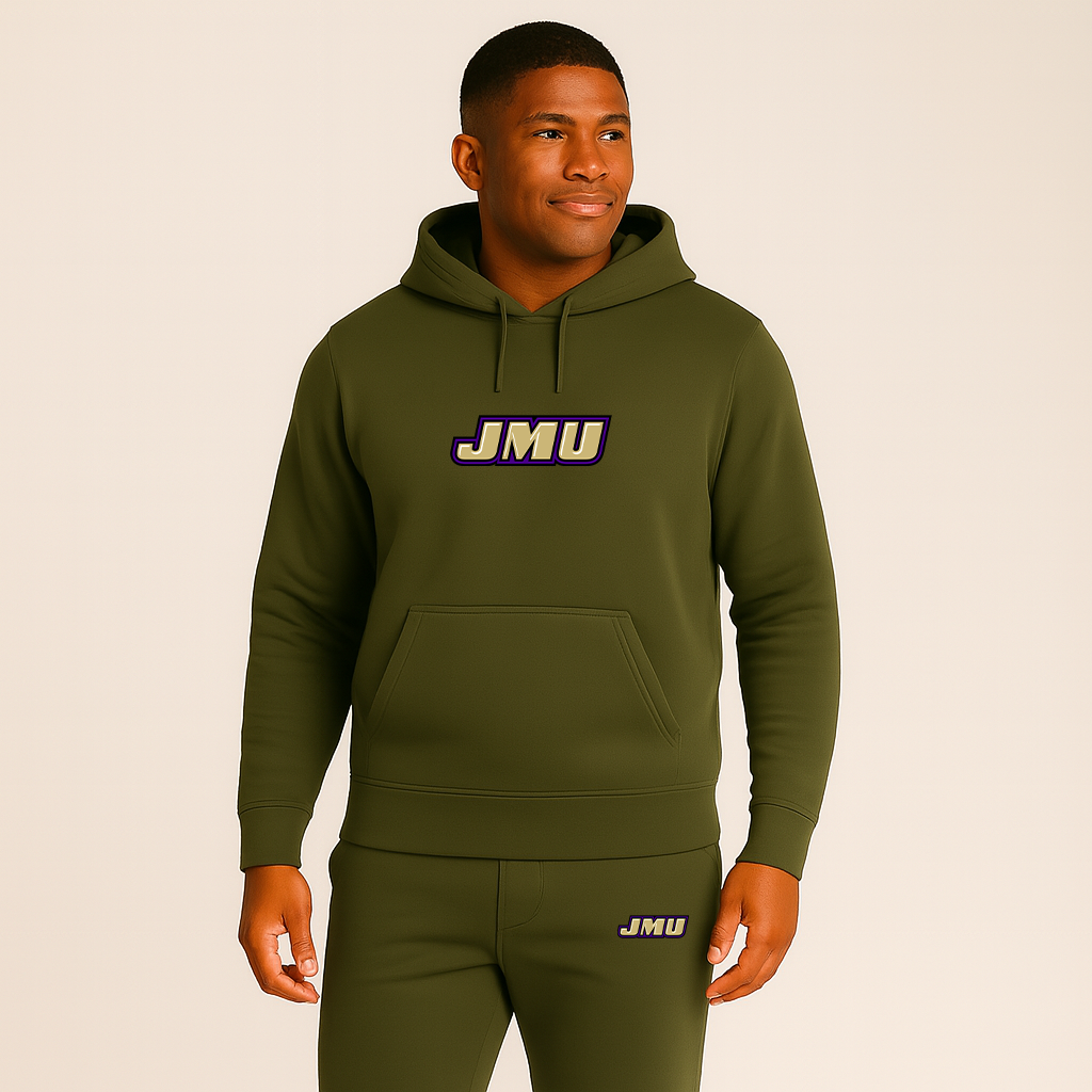 Men's James Madison Dukes Logo Hoodie Joggers Set