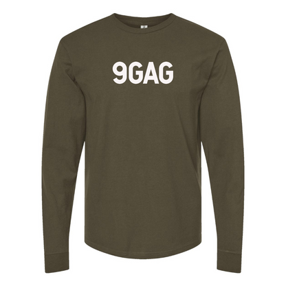 Men's 9gag Logo Cotton Long Sleeve T-Shirt