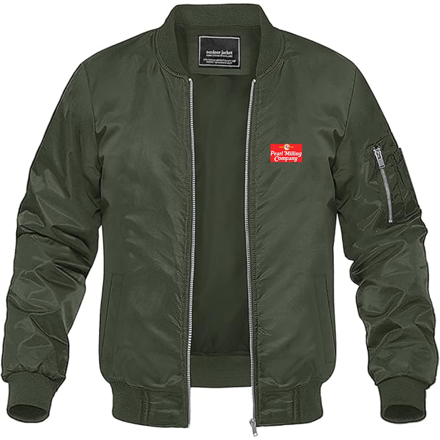 Men's Aunt Jemima Logo Lightweight Bomber Jacket Windbreaker Softshell Varsity Jacket Coat