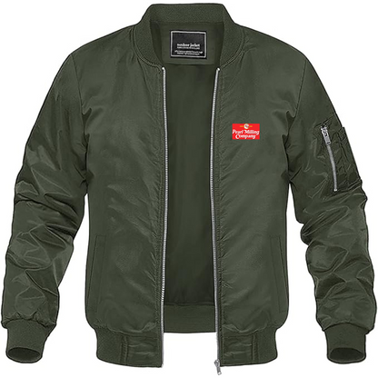 Men's Aunt Jemima Logo Lightweight Bomber Jacket Windbreaker Softshell Varsity Jacket Coat