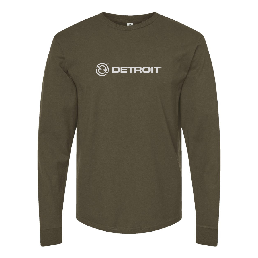Men's Detroit Diesel Logo Cotton Long Sleeve T-Shirt