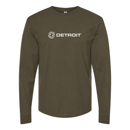 Men's Detroit Diesel Logo Cotton Long Sleeve T-Shirt