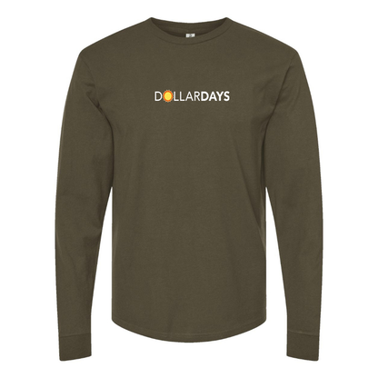 Men's Dollar Days Logo Cotton Long Sleeve T-Shirt