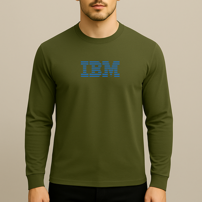 Men's IBM Logo Long Sleeve T-Shirt