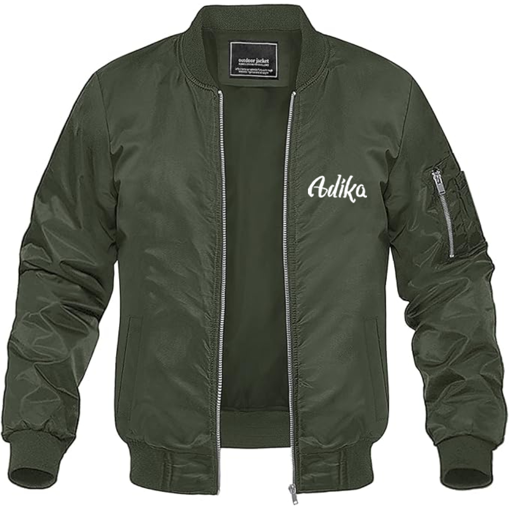 Men's Adika Lightweight Bomber Jacket Windbreaker Softshell Varsity Jacket Coat