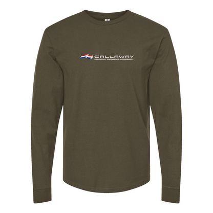 Men's Callaway Logo Cotton Long Sleeve T-Shirt