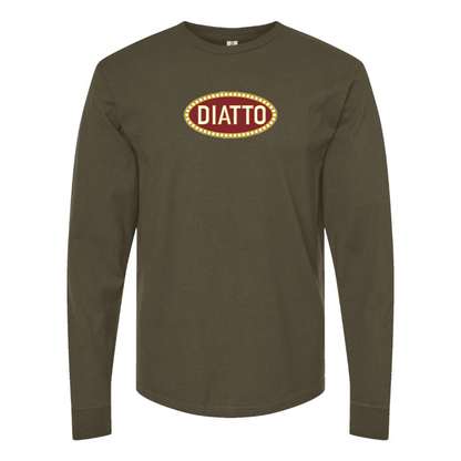 Men's Diatto Logo Cotton Long Sleeve T-Shirt