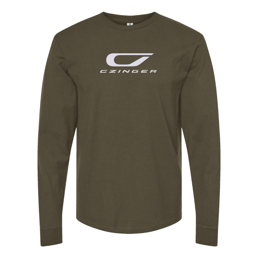 Men's Czinger Logo Cotton Long Sleeve T-Shirt
