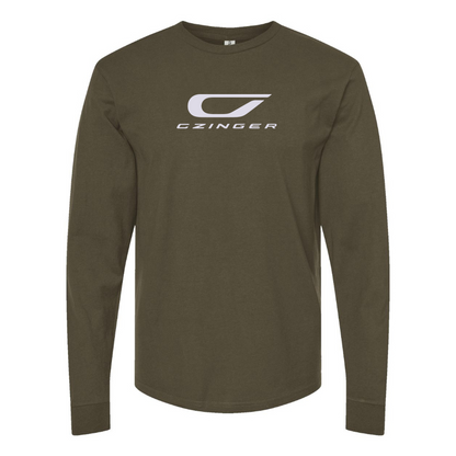 Men's Czinger Logo Cotton Long Sleeve T-Shirt