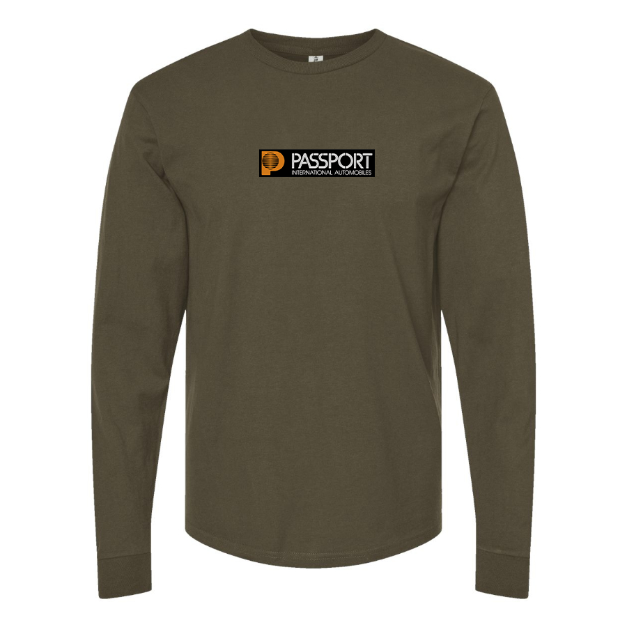 Men's Passport  Logo Cotton Long Sleeve T-Shirt