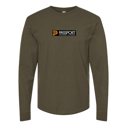 Men's Passport  Logo Cotton Long Sleeve T-Shirt