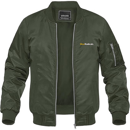 Men's New Radicals Logo Lightweight Bomber Jacket Windbreaker Softshell Varsity Jacket Coat