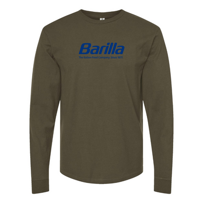 Men's Barilla Logo Cotton Long Sleeve T-Shirt