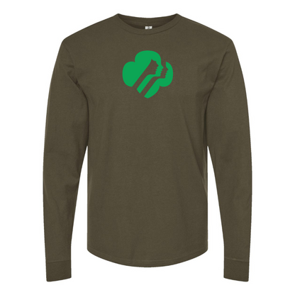 Men's Girl Scouts Logo Cotton Long Sleeve T-Shirt