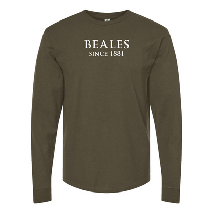 Men's Beales Logo Cotton Long Sleeve T-Shirt