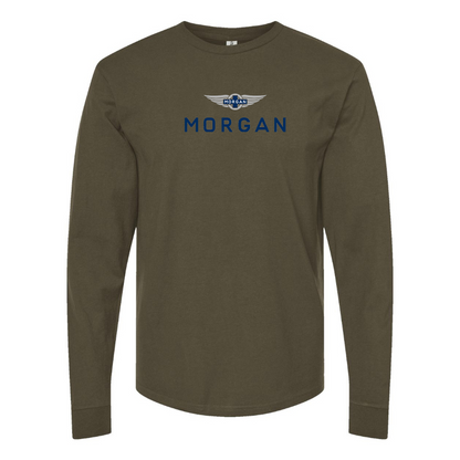 Men's Morgan Logo Cotton Long Sleeve T-Shirt