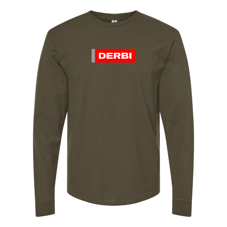 Men's Derbi Logo Cotton Long Sleeve T-Shirt