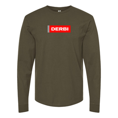 Men's Derbi Logo Cotton Long Sleeve T-Shirt