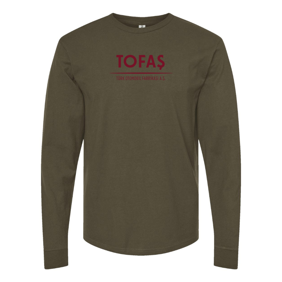 Men's Tofas Logo Cotton Long Sleeve T-Shirt
