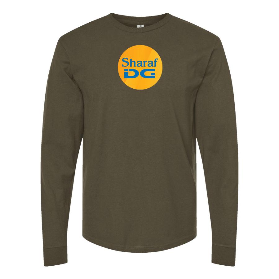 Men's SharafDG Logo Cotton Long Sleeve T-Shirt