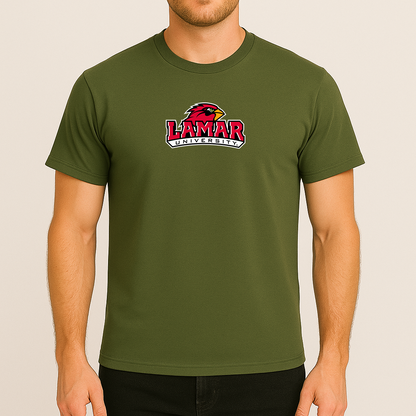 Men's Lamar Cardinals Logo Cotton T-Shirt
