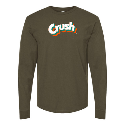 Men's Crush Logo Cotton Long Sleeve T-Shirt