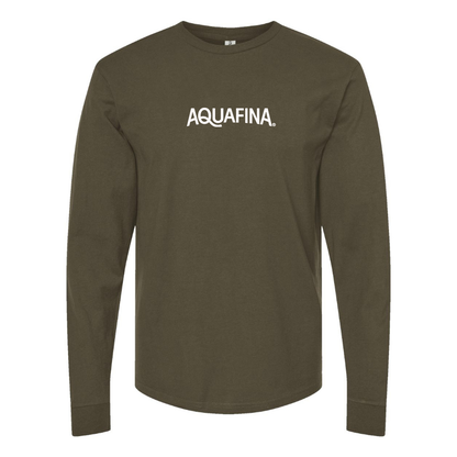 Men's Aquafina  Logo Cotton Long Sleeve T-Shirt