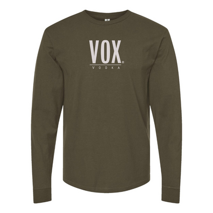Men's Vox Logo Cotton Long Sleeve T-Shirt