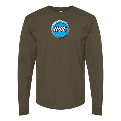 Men's Wit Beverage Company Logo Cotton Long Sleeve T-Shirt