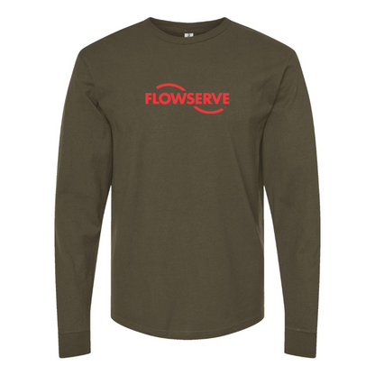 Men's Flowserve Logo Cotton Long Sleeve T-Shirt