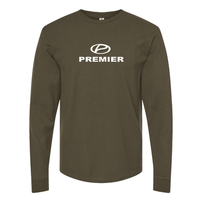Men's Premier Logo Cotton Long Sleeve T-Shirt