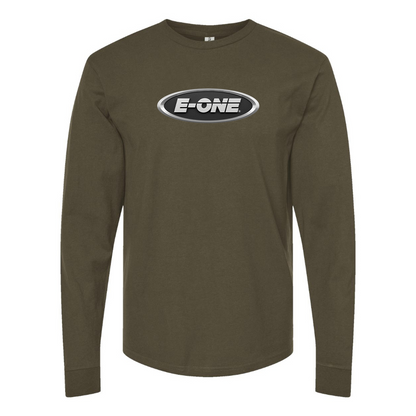 Men's E-One Logo Cotton Long Sleeve T-Shirt