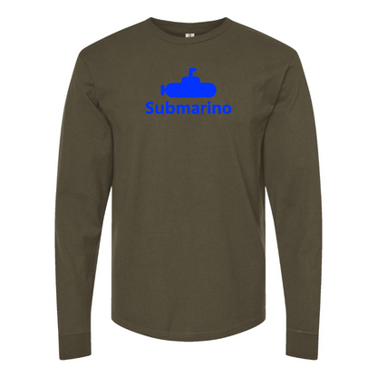 Men's Submarino Logo Cotton Long Sleeve T-Shirt